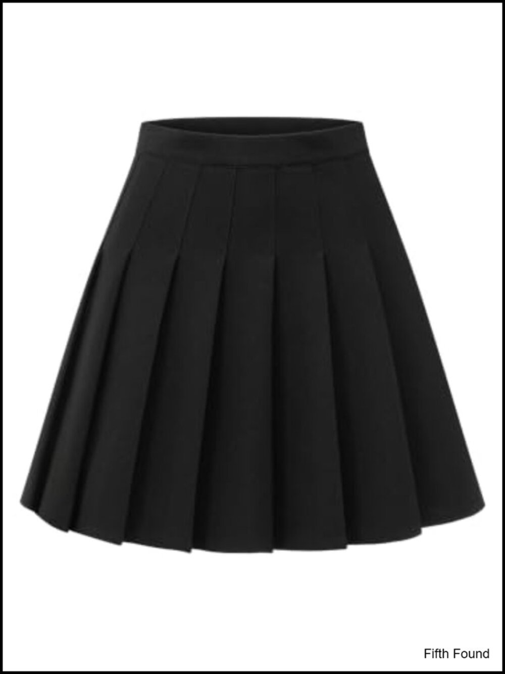 High-Waisted Pleated A-Line Mini Tennis Skater Skirt